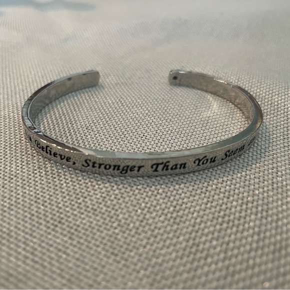 Silver Colored Bracelet (cuff) - Picture 1 of 3